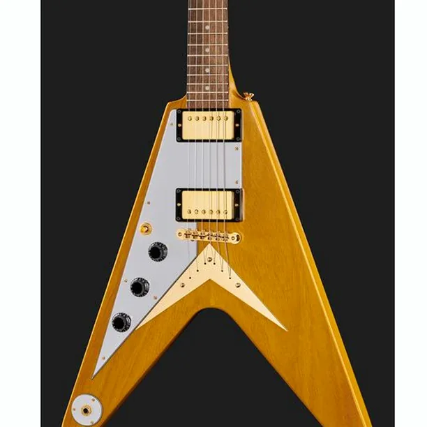 Epiphone Flying V Korina Aged Nat. LH – Elgitarr Recension