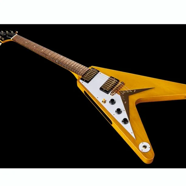 Epiphone Flying V Korina Aged Nat. LH – Elgitarr Recension