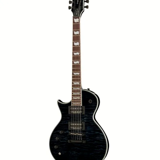 ESP LTD EC-1000 Piezo QM STBLK LH – Elgitarr Recension