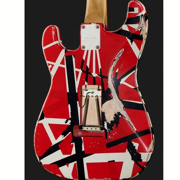 Evh Frankie Striped MN Relic R/W/B – Elgitarr Recension