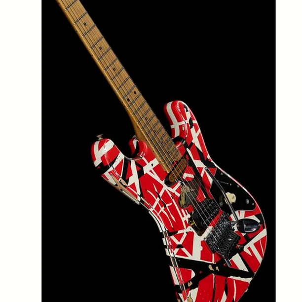 Evh Frankie Striped MN Relic R/W/B – Elgitarr Recension