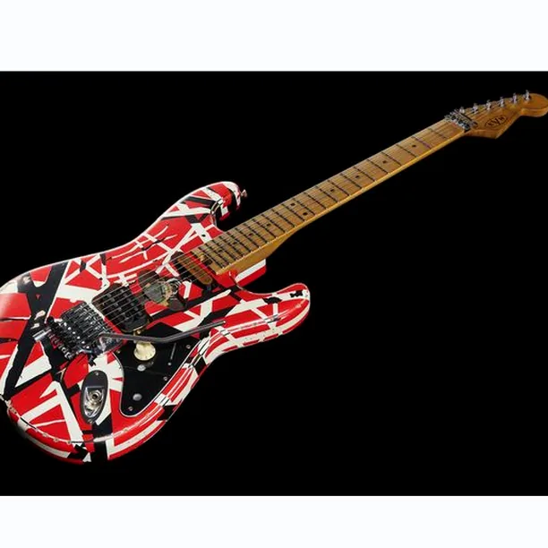Evh Frankie Striped MN Relic R/W/B – Elgitarr Recension