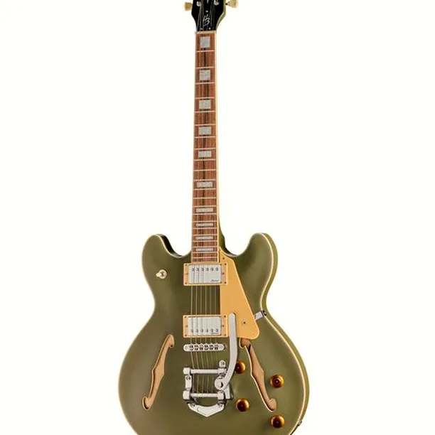 Harley Benton HB-35Plus Tremolo Olive Drab – Elgitarr Recension
