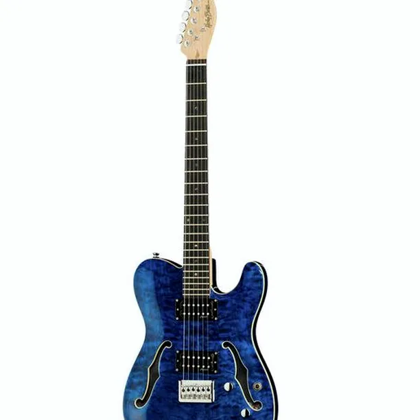 Harley Benton TE-90QM HH Trans Blue – Elgitarr Recension