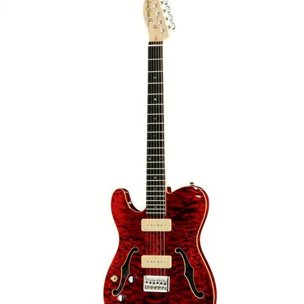 Harley Benton TE-90QM LH Trans Red – Elgitarr Recension