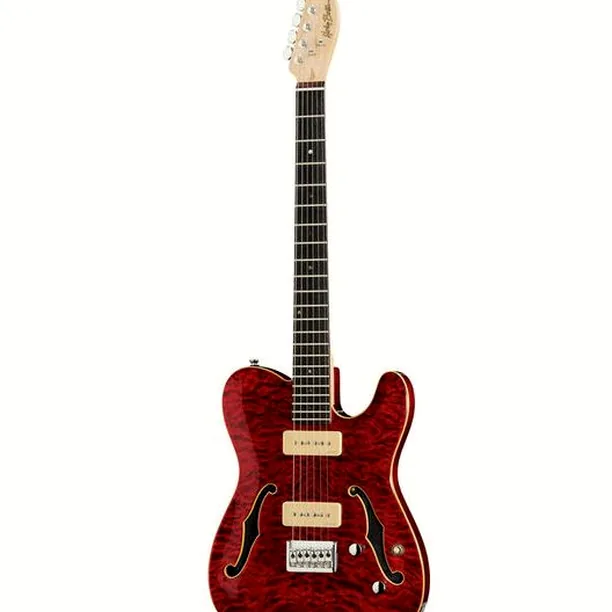 Harley Benton TE-90QM Trans Red – Elgitarr Recension