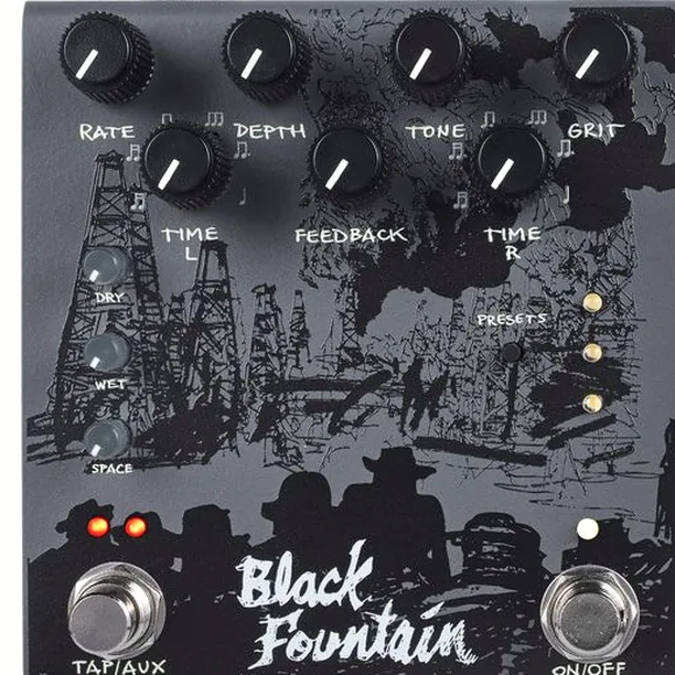 Old Blood Noise Endeavors Black Fountain Stereo Delay SL Test: Vi synar denna effektpedal i sömmarna