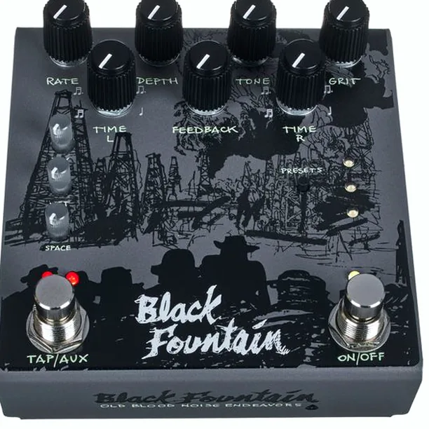 Old Blood Noise Endeavors Black Fountain Stereo Delay SL Test: Vi synar denna effektpedal i sömmarna