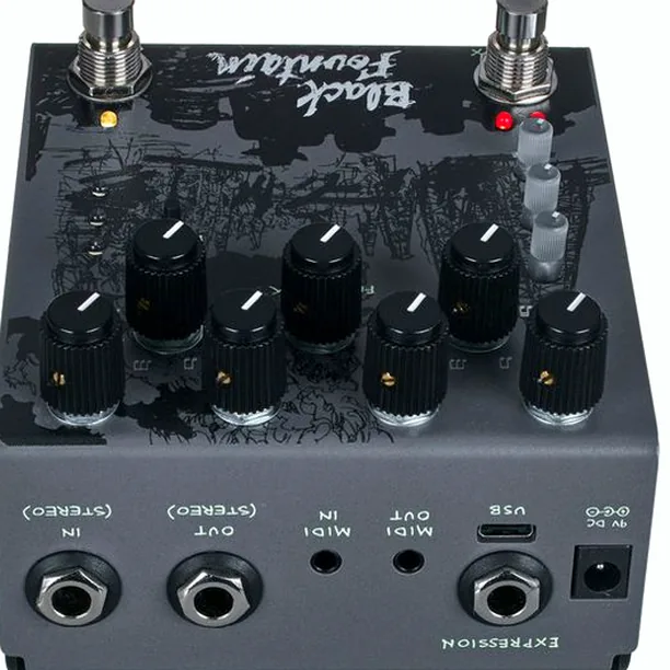 Old Blood Noise Endeavors Black Fountain Stereo Delay SL Test: Vi synar denna effektpedal i sömmarna